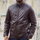 Leather Jacket Dark Brown